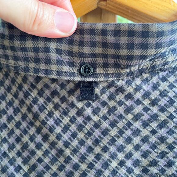 Rag & Bone Men's Brown & Black Check Print Button Down Shirt Size XXL - Picture 5 of 10